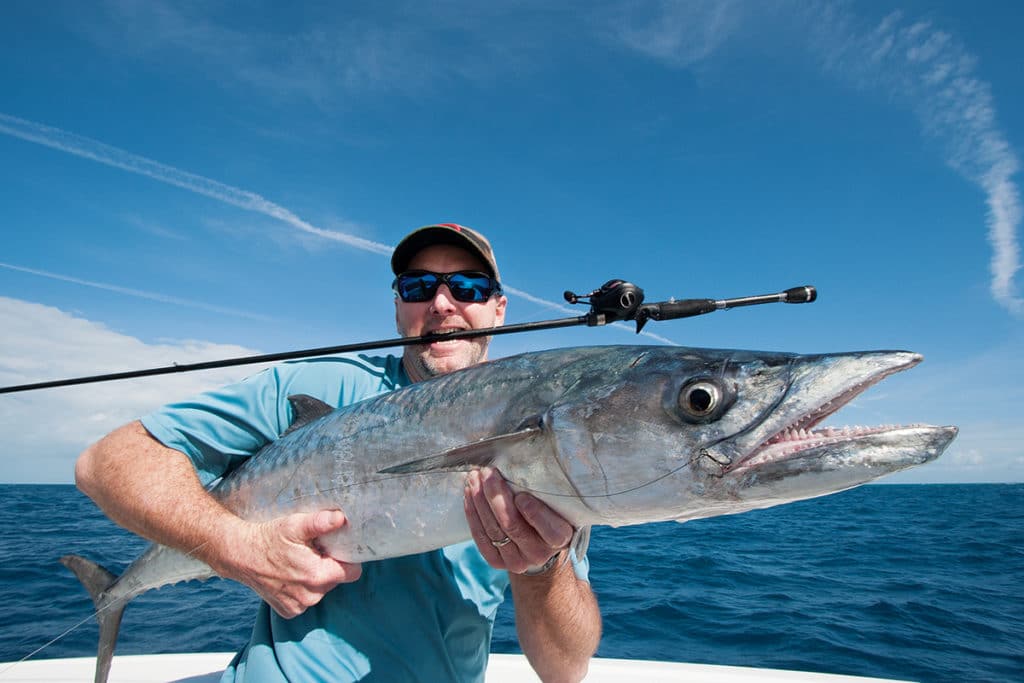 kingfish on bass tackle