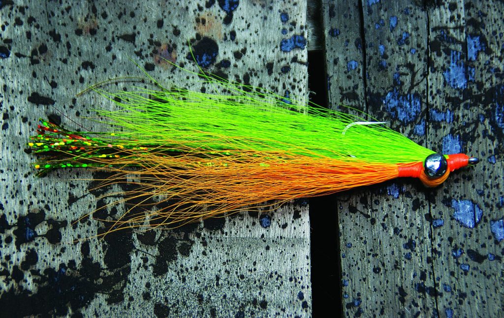 Fishing fly, salt firetiger Clouser