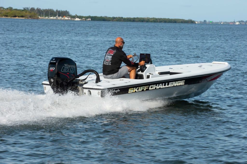 Yellowfin 17CE running fast